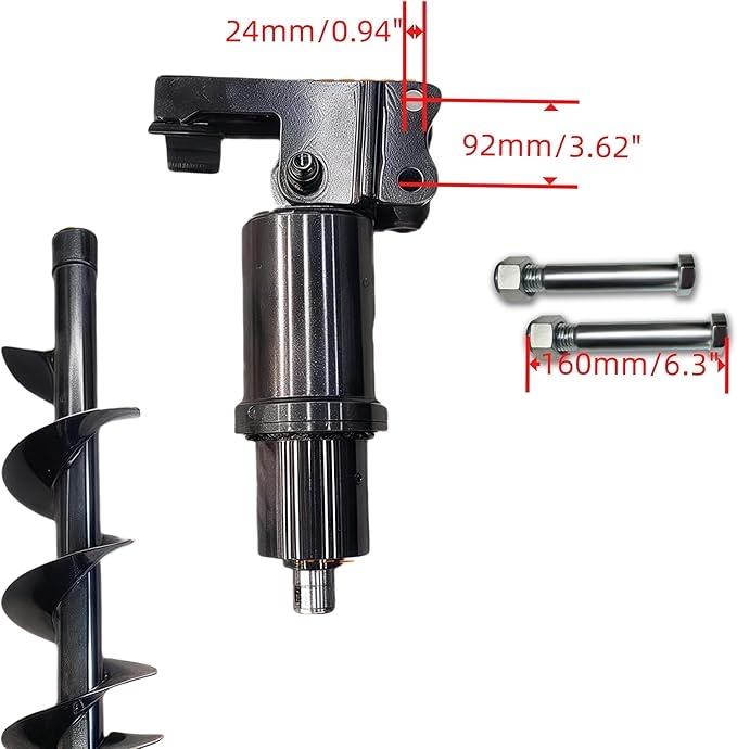 Accessoire Tarière pour mini-excavatrice 1 tonne