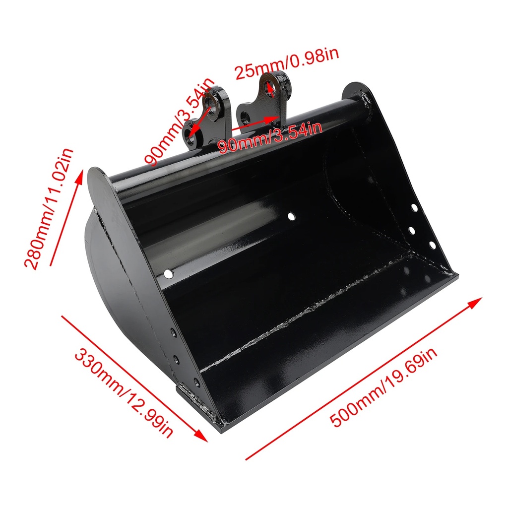 500mm Plain Bucket Attachment 