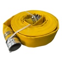 Boyau de renvoi en PVC 3po x 50pi avec raccords à came en aluminium 150 PSI - Jaune